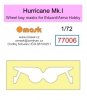 Omask 77006 Hurricane Mk.I (for Eduard/Arma Hobby) - wheel bay yellow masking tape 1/72
